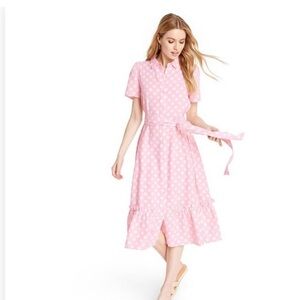 Lisa Marie Fernandez pink polka dot dress Super